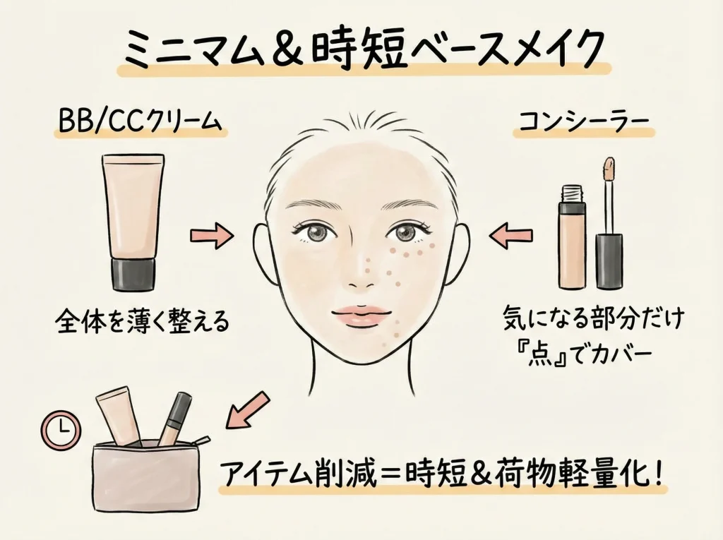 BBクリーム・CCクリームとコンシーラー