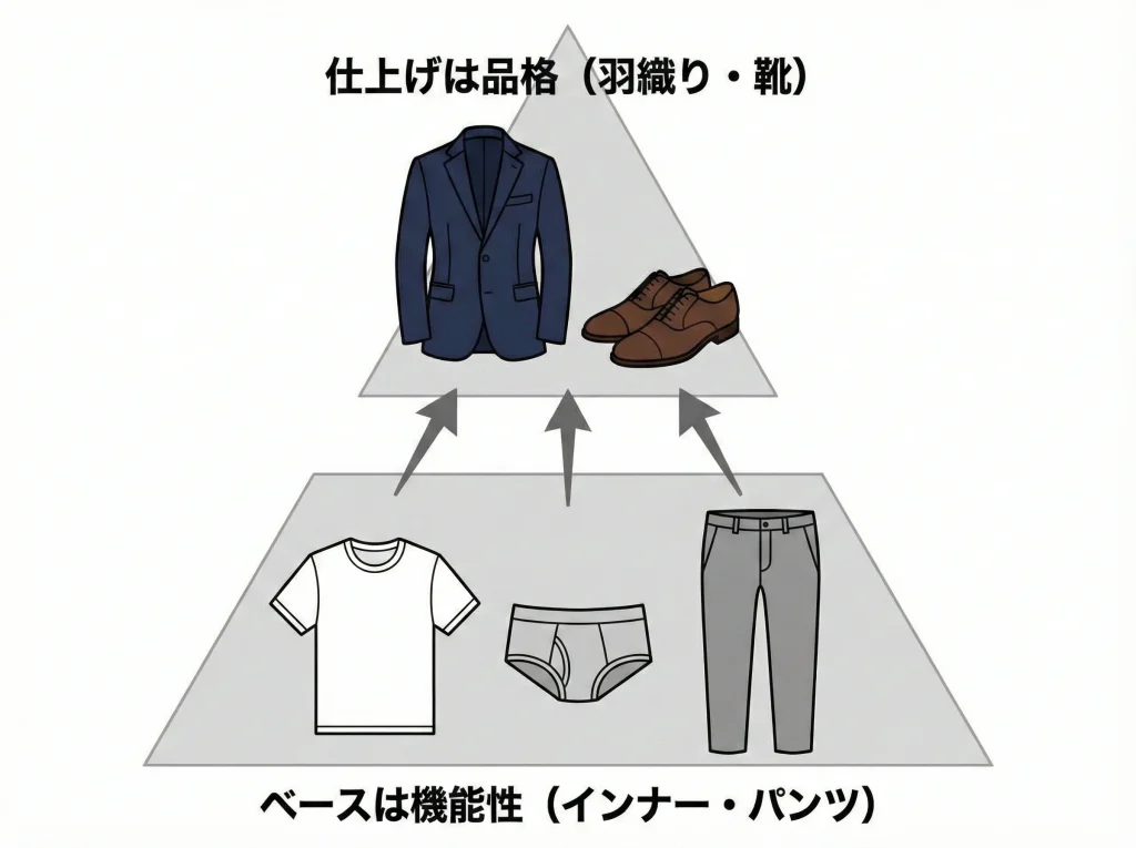 ユニクロの機能服を活用
