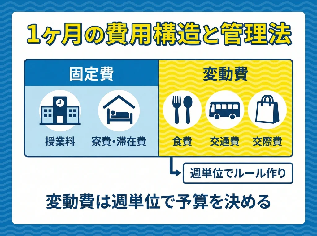 1ヶ月の費用相場