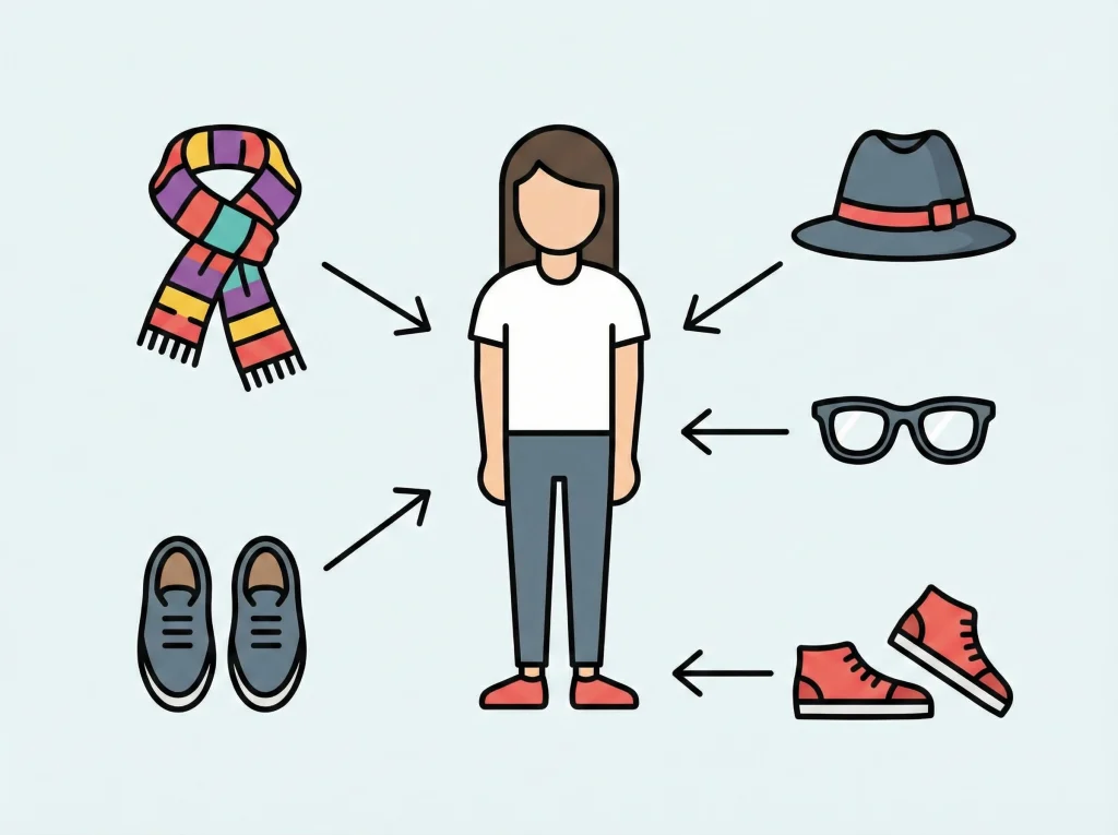 着回しコーデで印象チェンジ