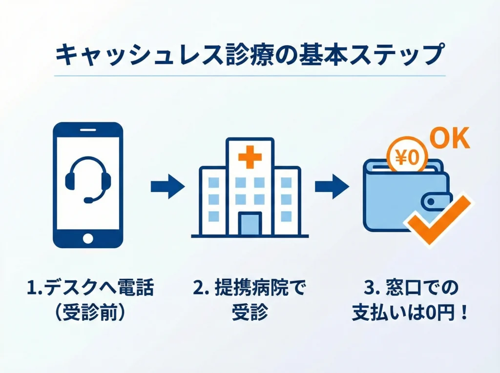 キャッシュレス診療の流れ