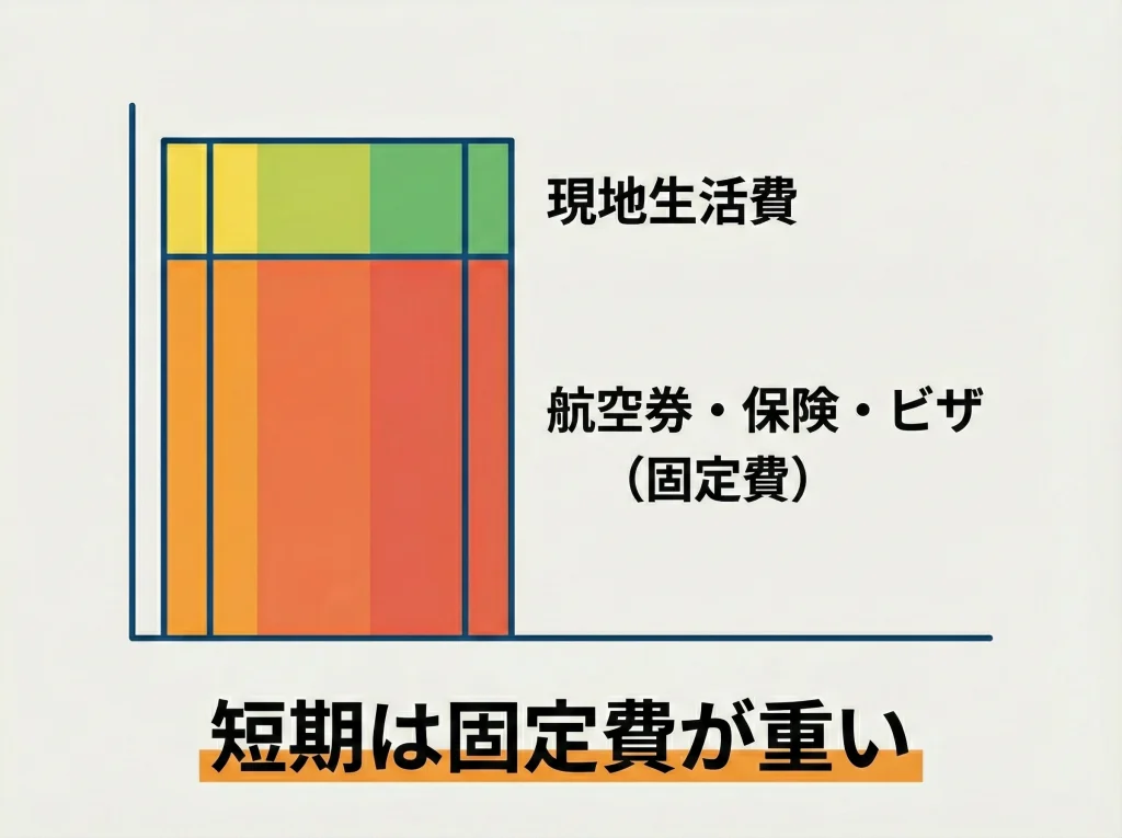 1ヶ月の初期費用とビザ申請料