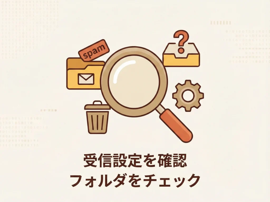 メール届かない時の対処