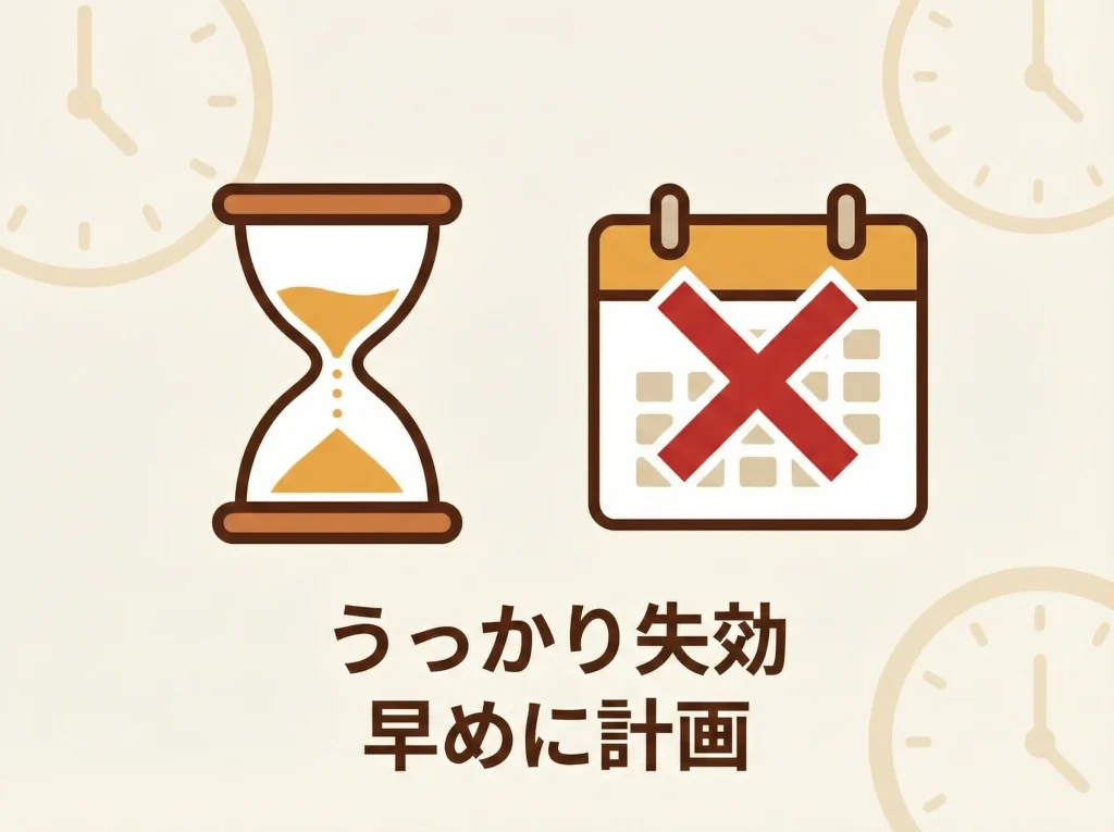 有効期限と期限切れ注意