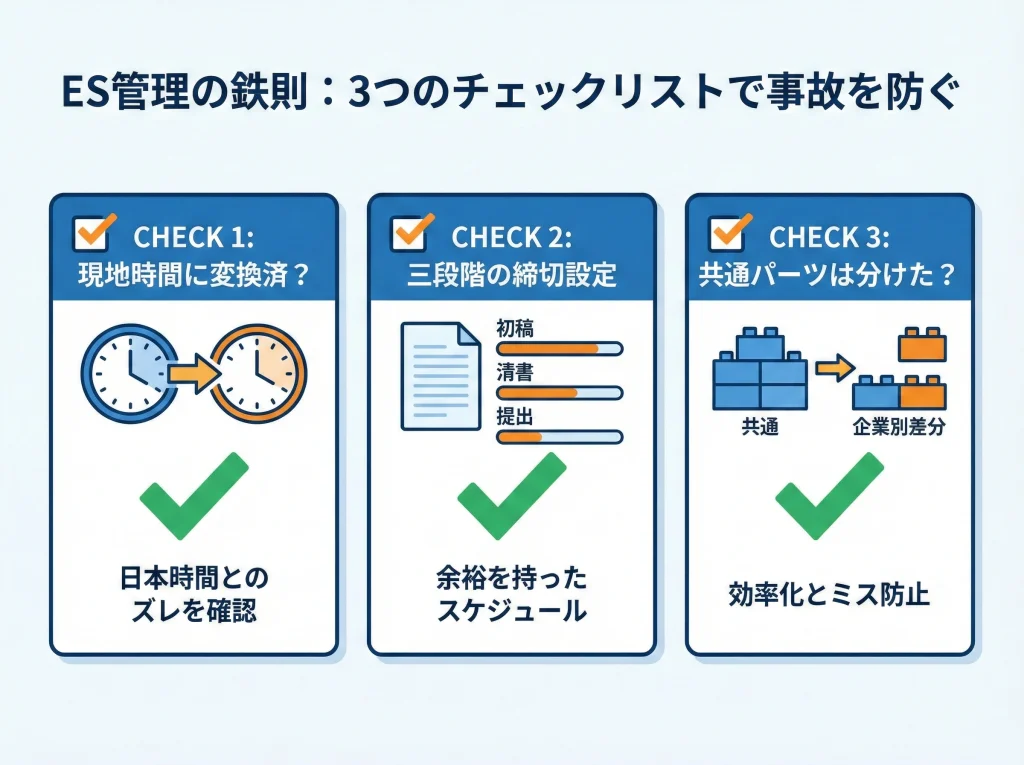 ESとエントリーシート管理