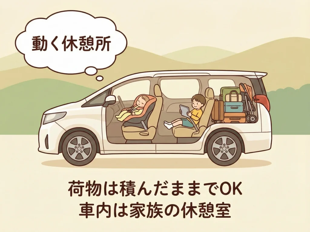家族旅行は車が安心