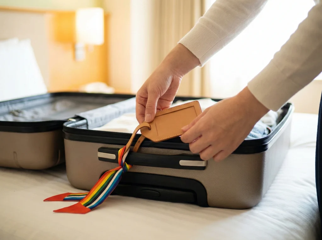 旅行のガラガラの名前管理術