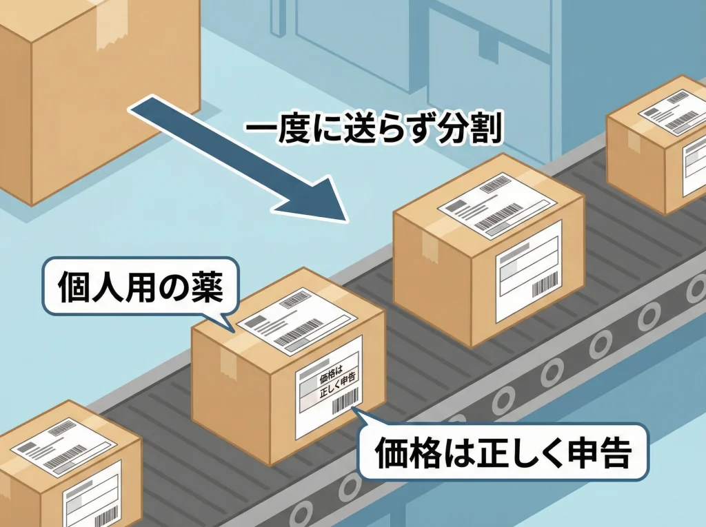 国際郵便の薬郵送とインボイス