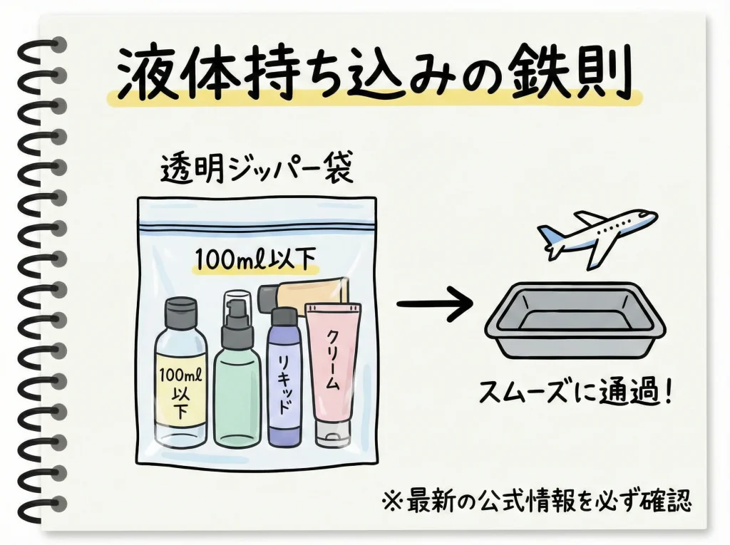 飛行機持ち込み100mlジッパー袋