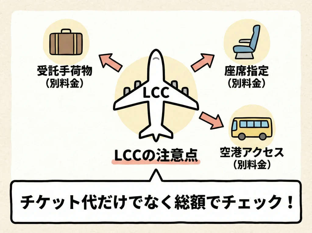 LCCと早割で航空券節約