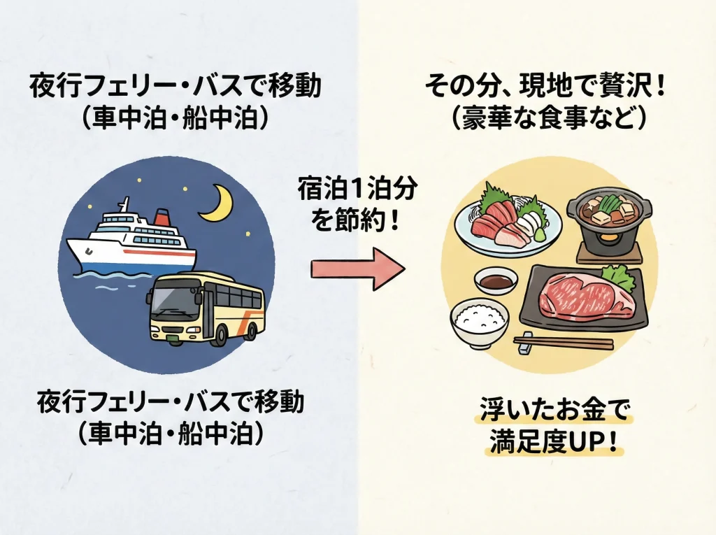 高速バス・フェリーも比較