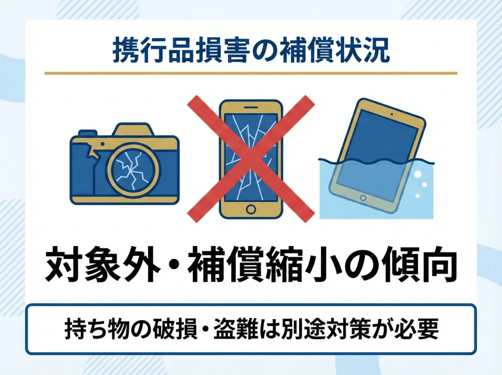 携行品損害廃止と改悪