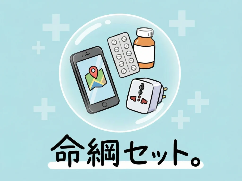 持ち物・海外旅行保険