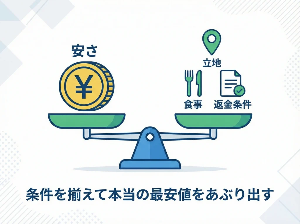 トラベルコで最安検索