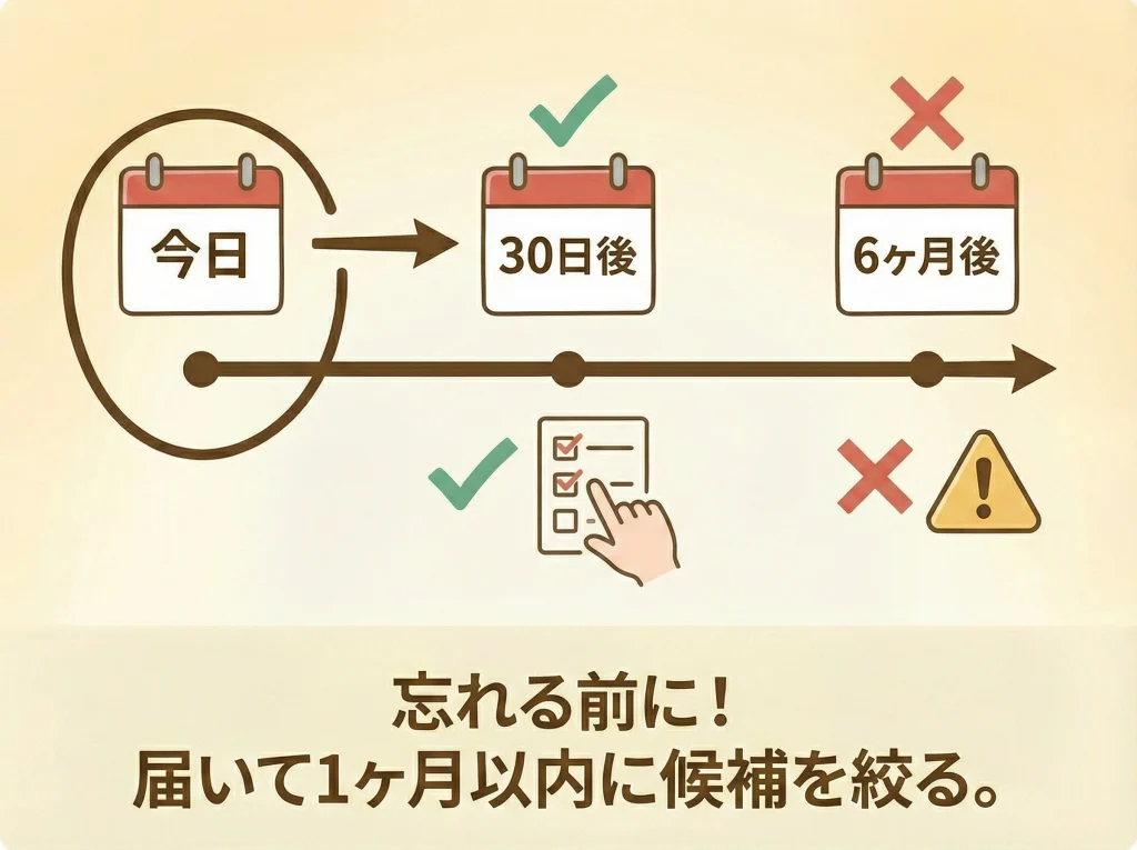 有効期限6ヶ月の注意点
