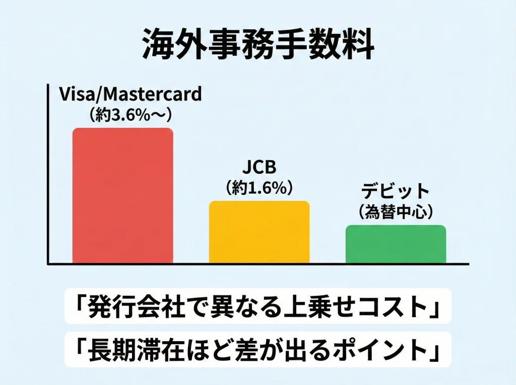 海外事務手数料を比較