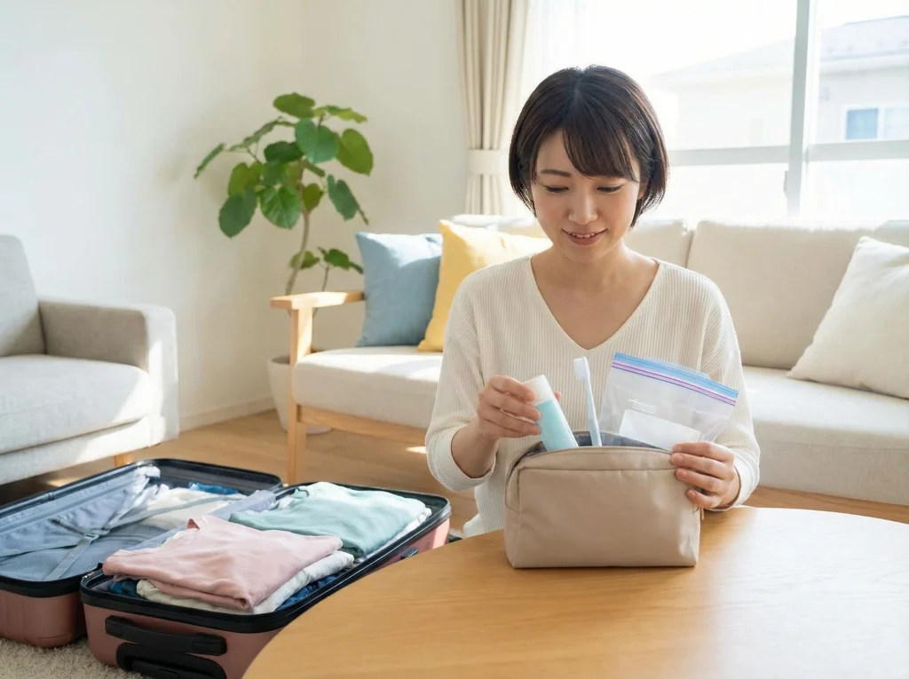 旅行の歯磨き粉小分け術