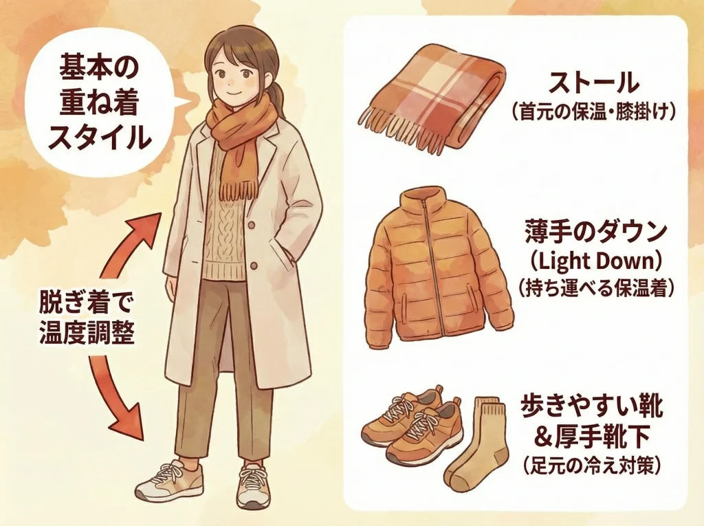 服装と持ち物の最適化