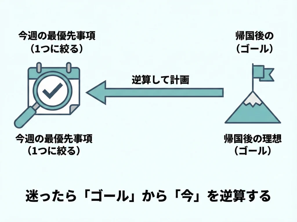後悔回避の逆算プラン