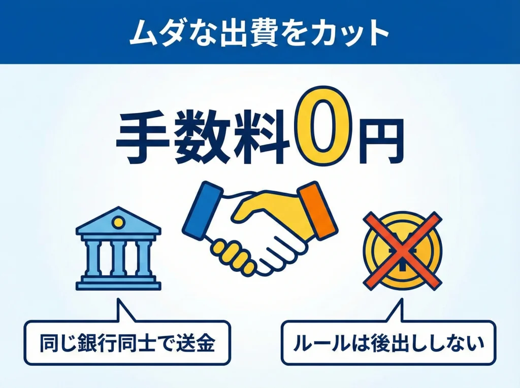 振込手数料と送金方法の統一