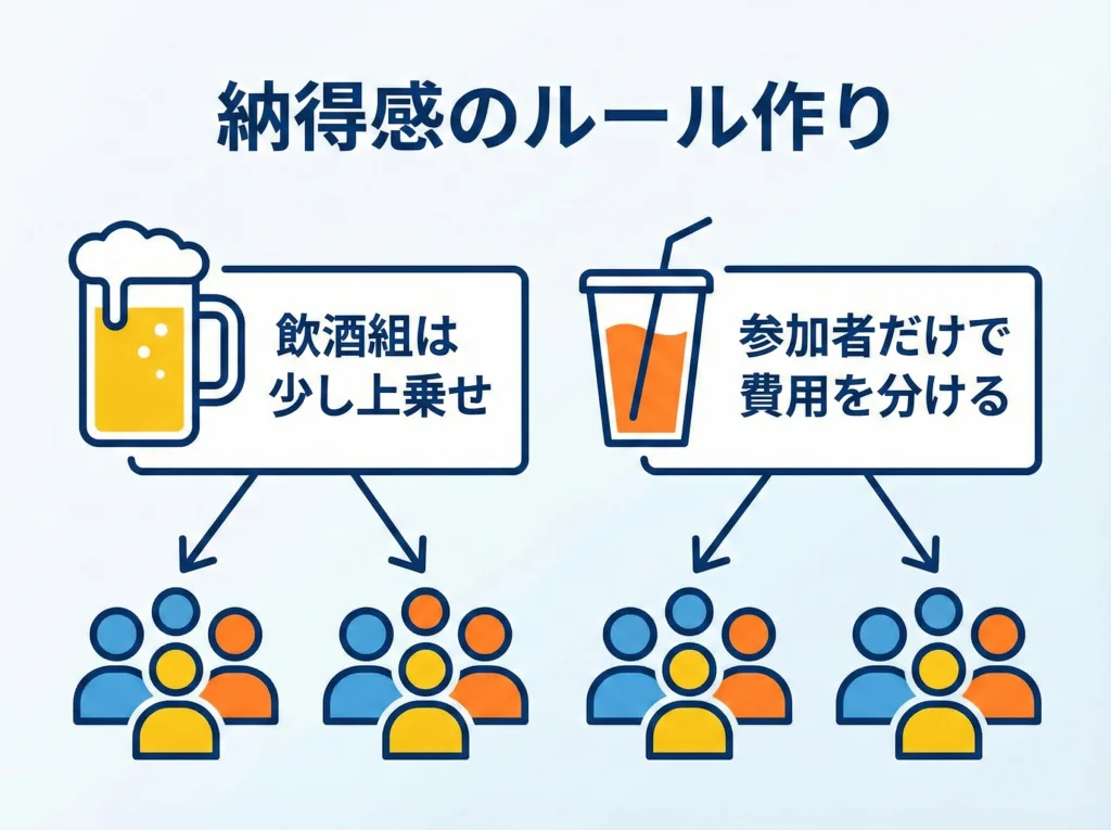 不均等割り勘の個別精算術