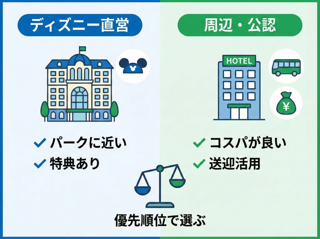 直営ホテルと周辺ホテル