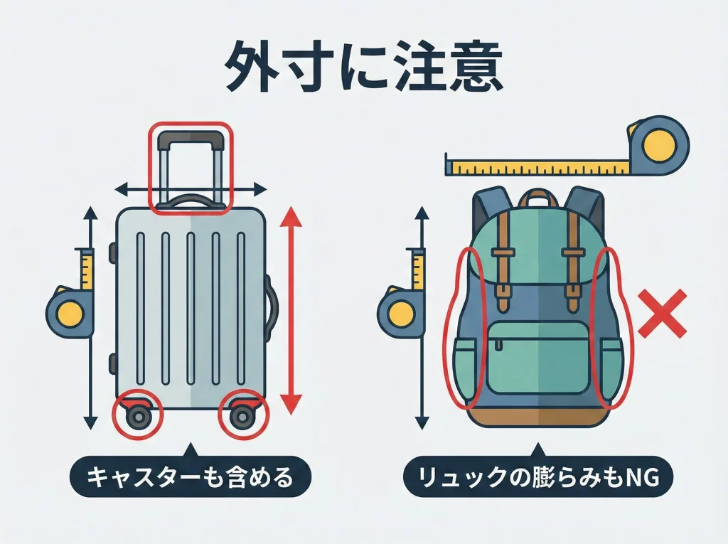 機内持ち込みサイズ115cm