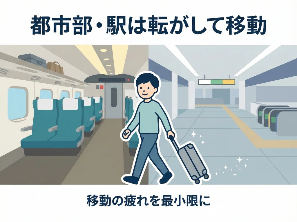 新幹線・国内移動はキャリー