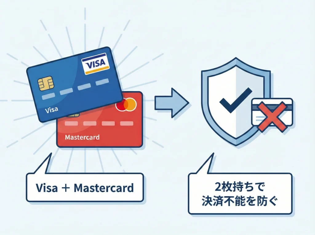 国際ブランドVisa等の差