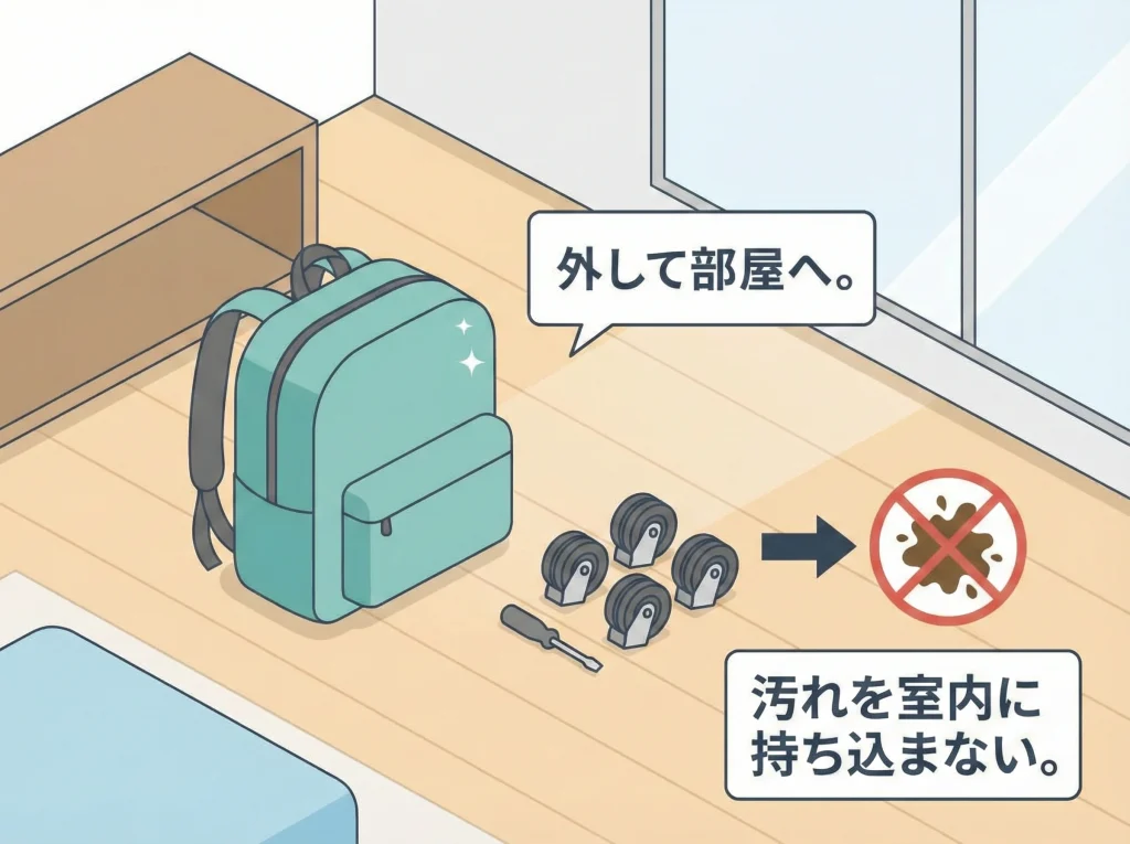 タイヤ取り外しの利点