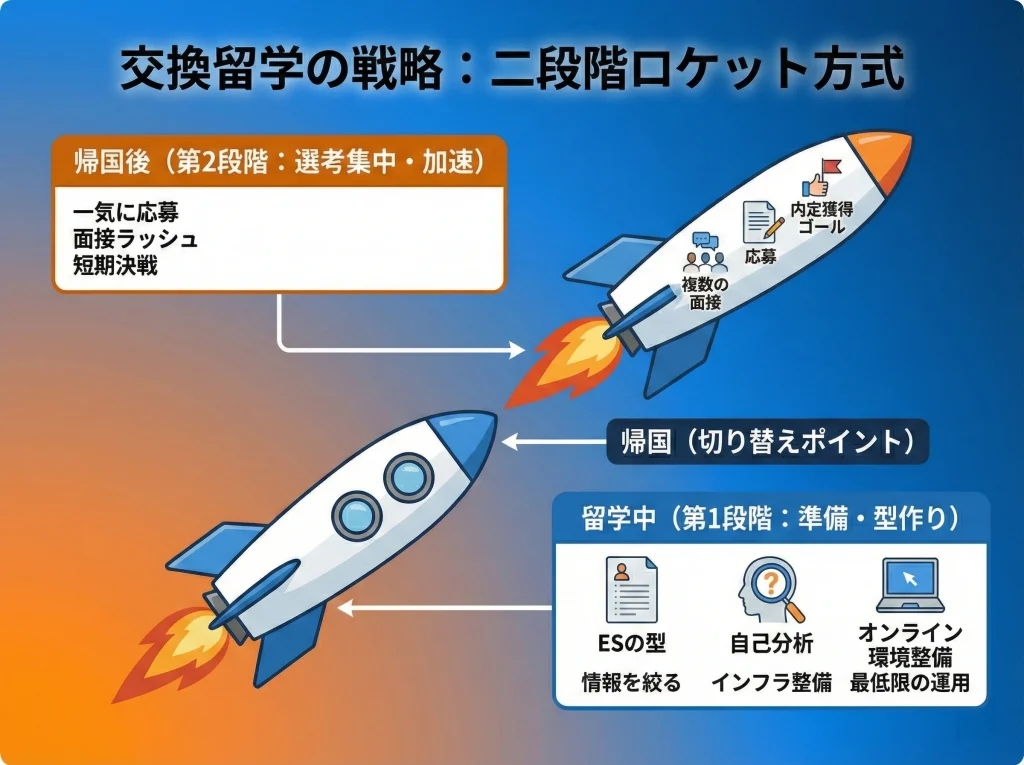 交換留学の帰国時期と就活