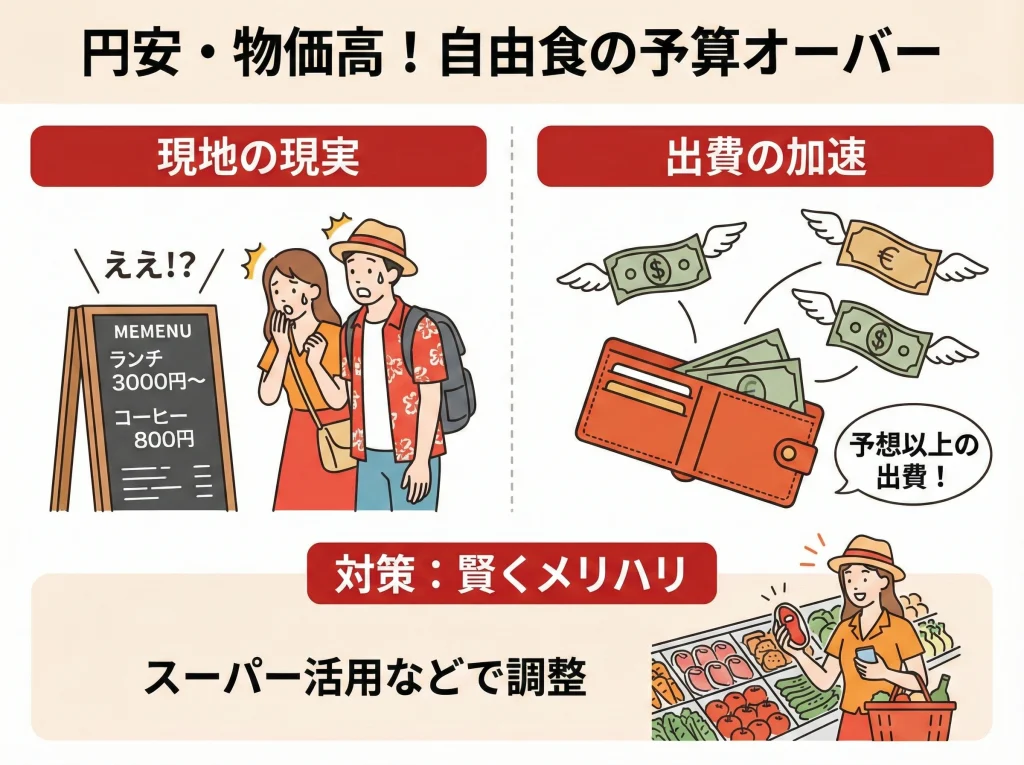 物価高と自由食の予算