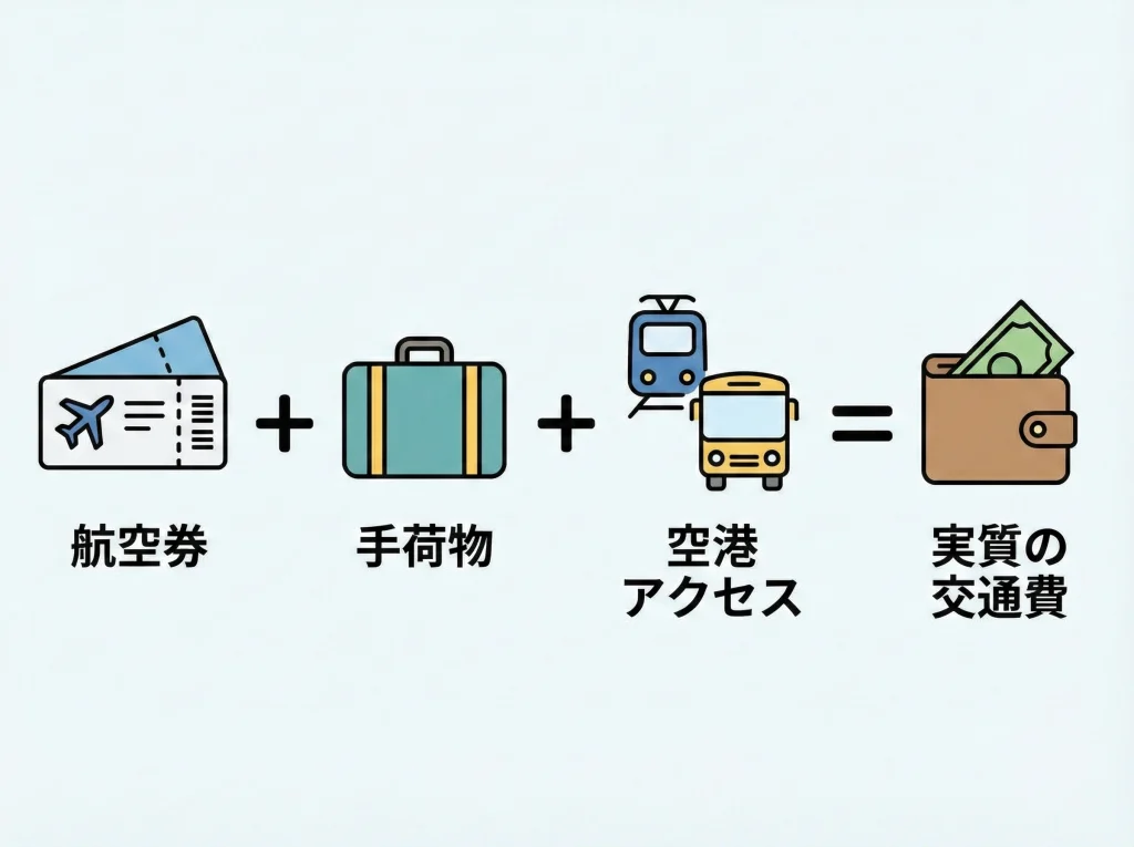 飛行機LCCの交通費目安