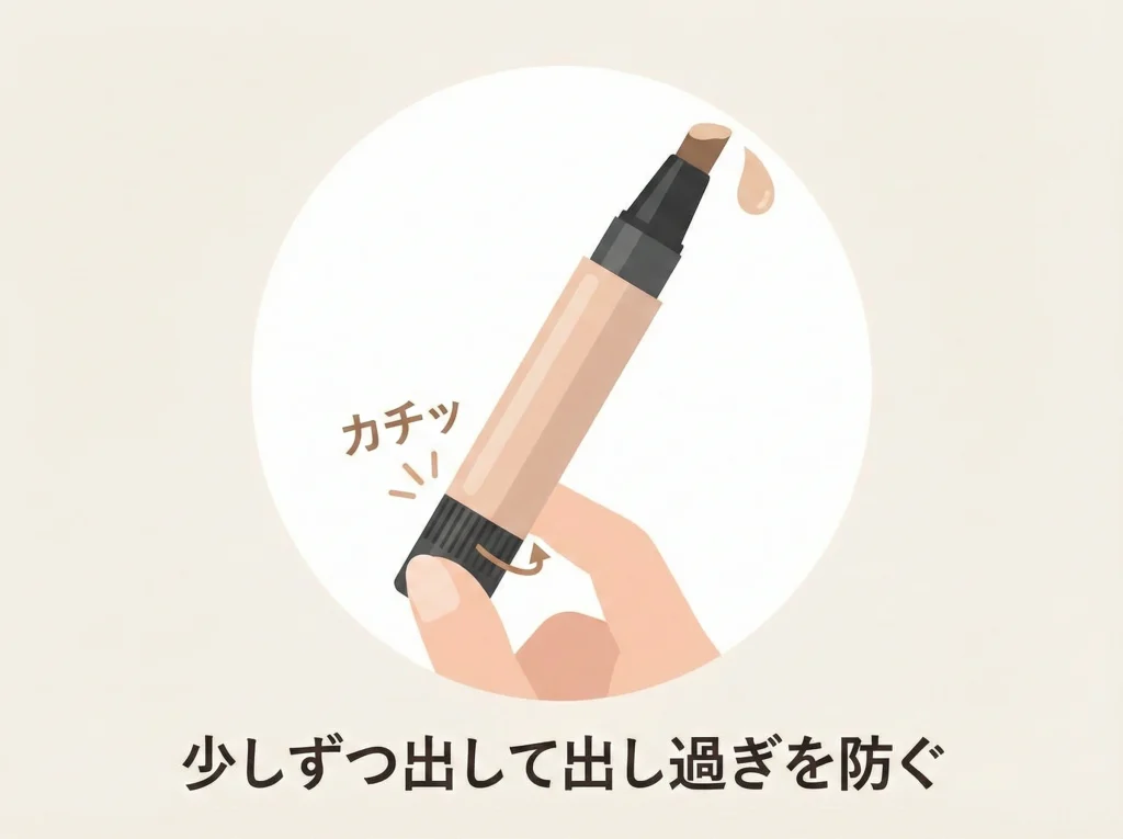 ツイストペン容器の注意点