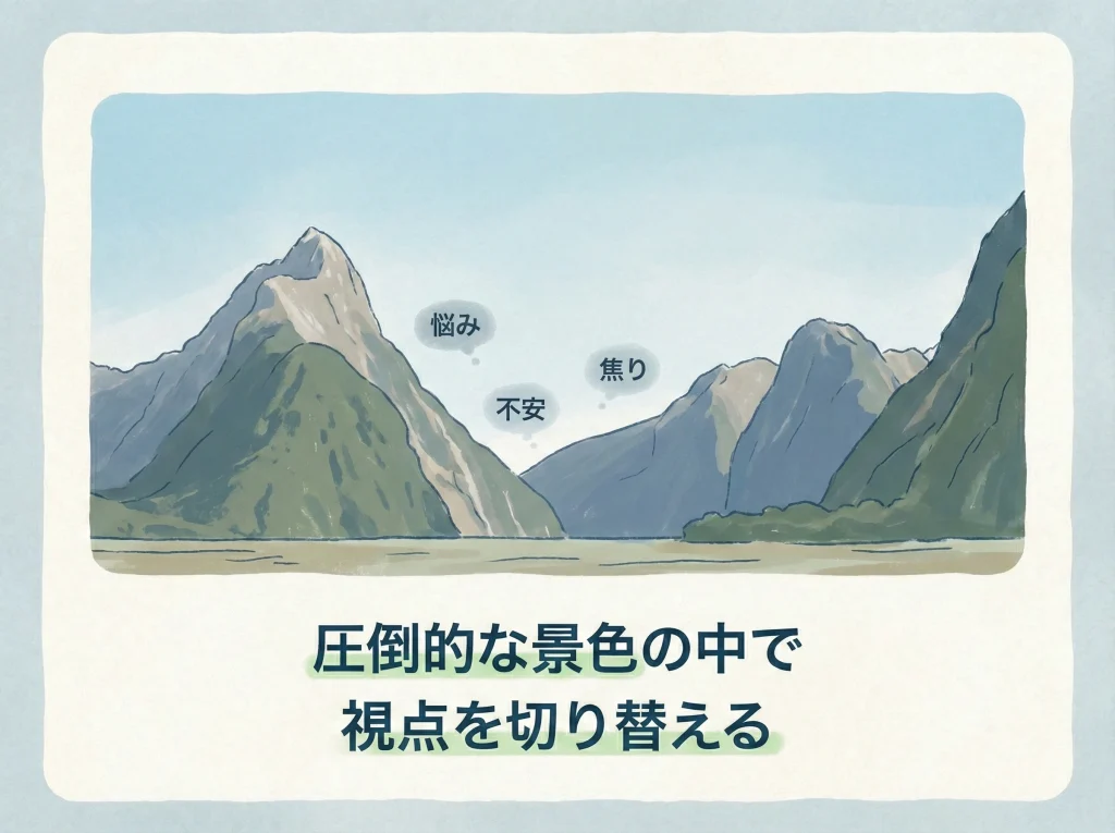 絶景スポットで悩みを相対化