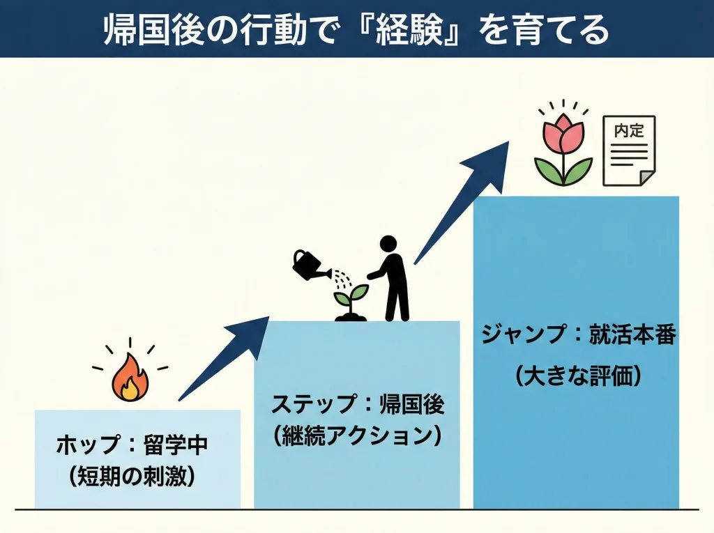 短期留学は帰国後努力が鍵