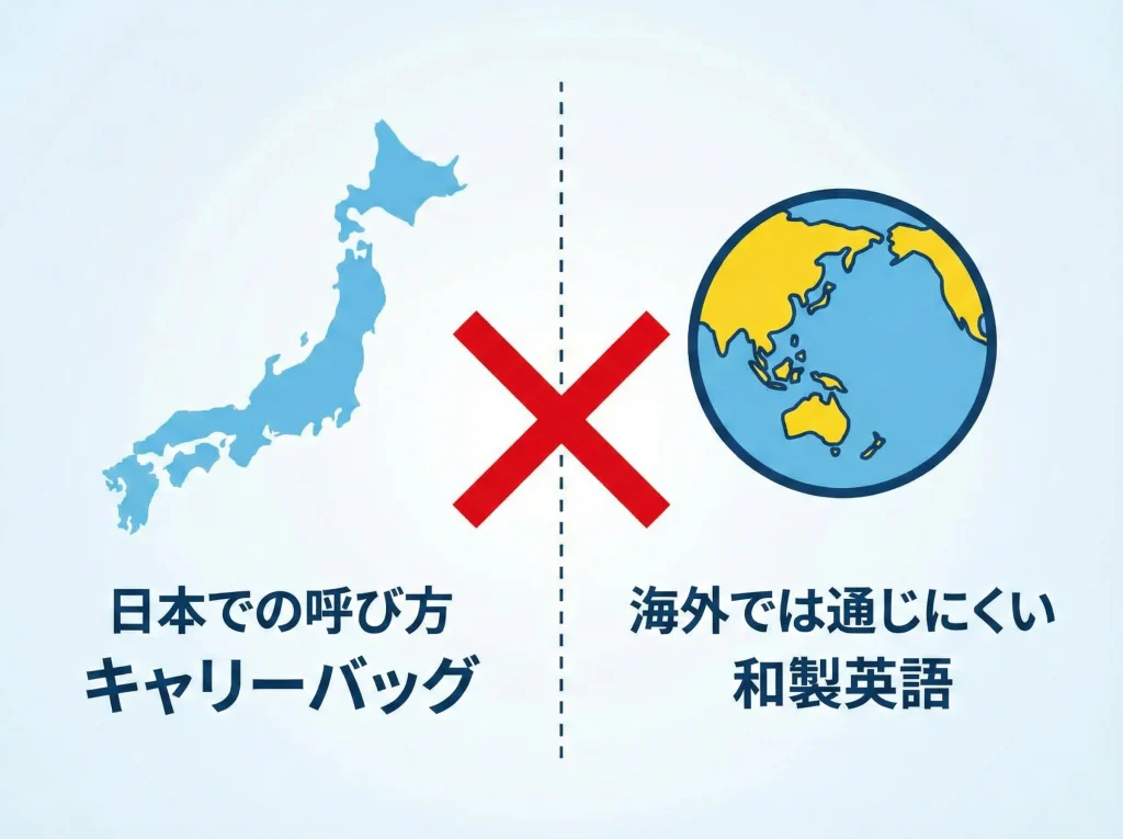 キャリーバッグ和製英語