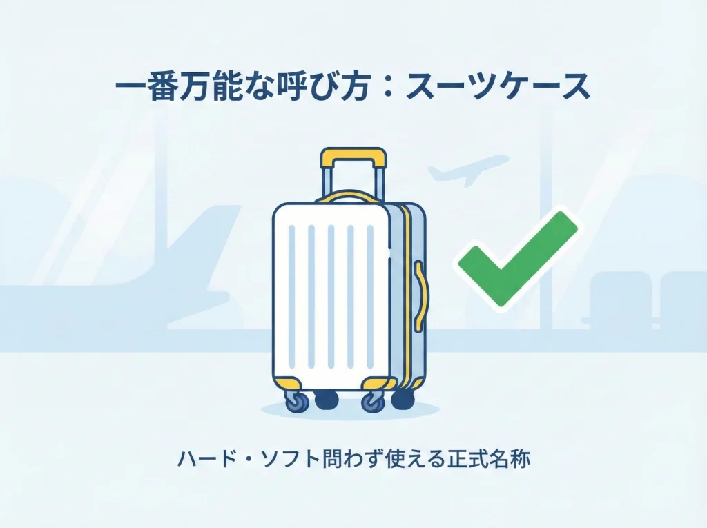 スーツケースの正式名称