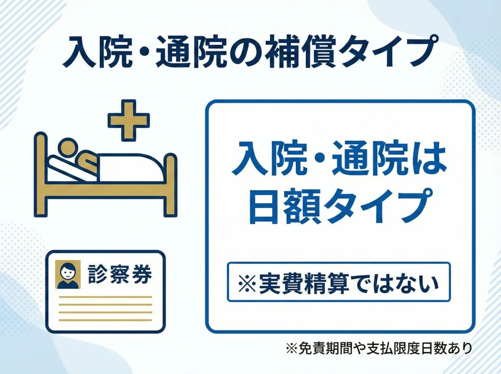 入院保険金・通院保険金