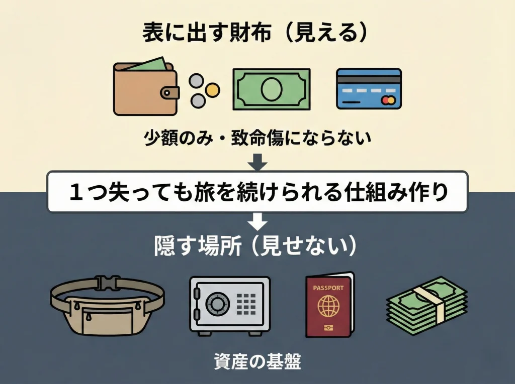 海外旅行はサブ財布必須