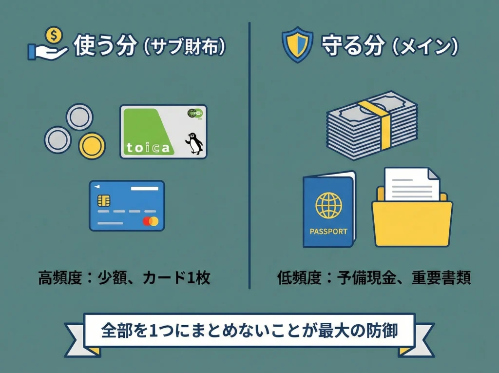 旅行財布で使い分け設計