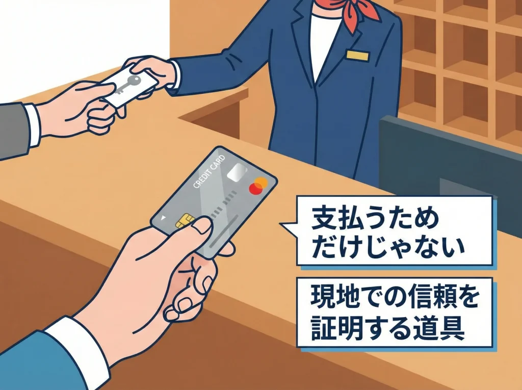 デポジットと身分証明に必須