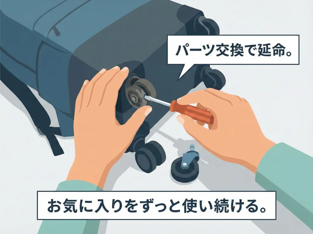 交換用タイヤで長持ち