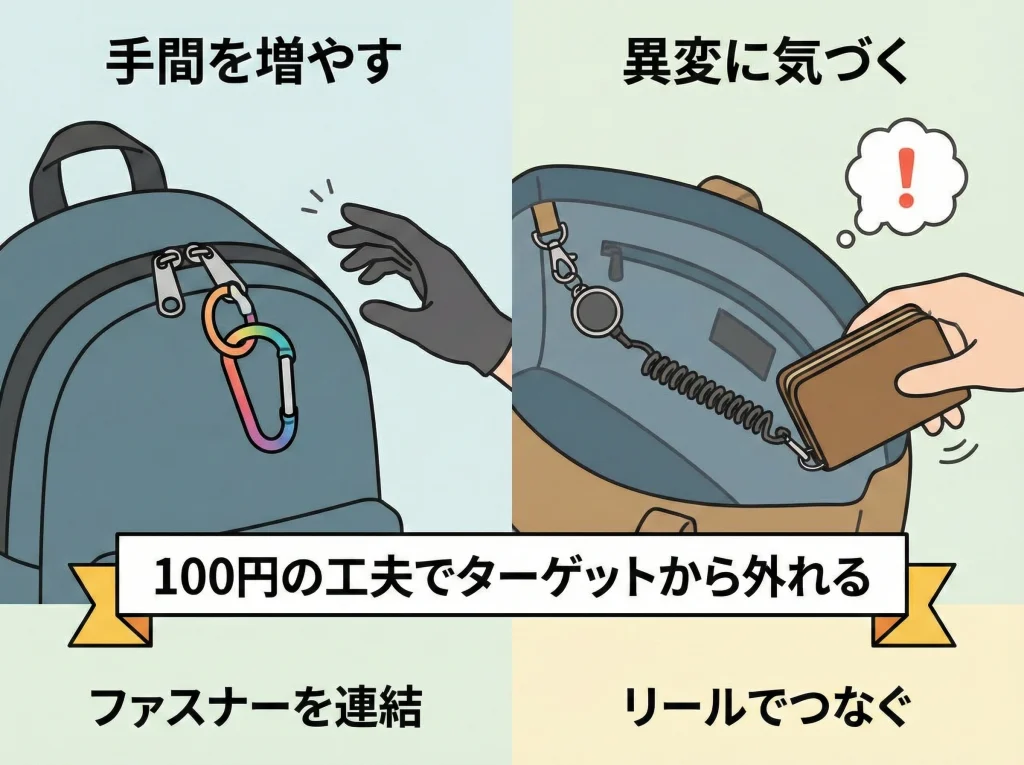 100均ダイソー・セリアのカラビナ