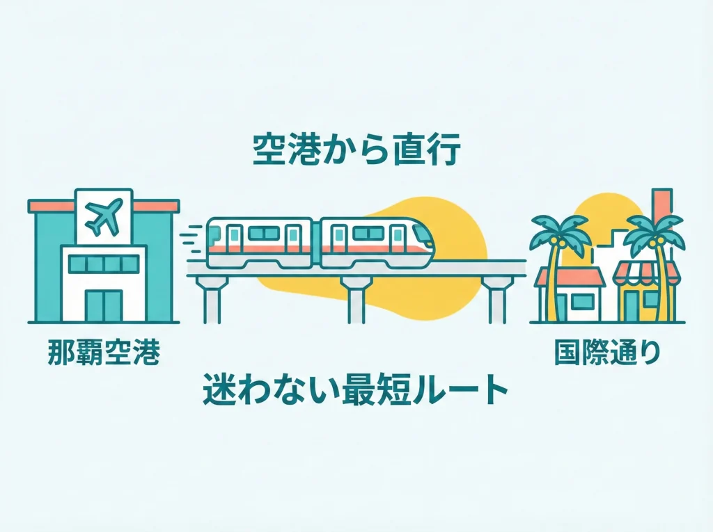 ゆいレールで国際通りへ