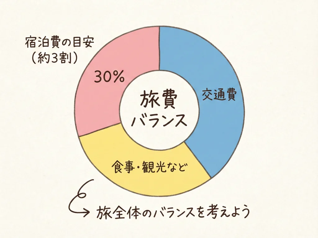 国内旅行の平均予算と宿泊費