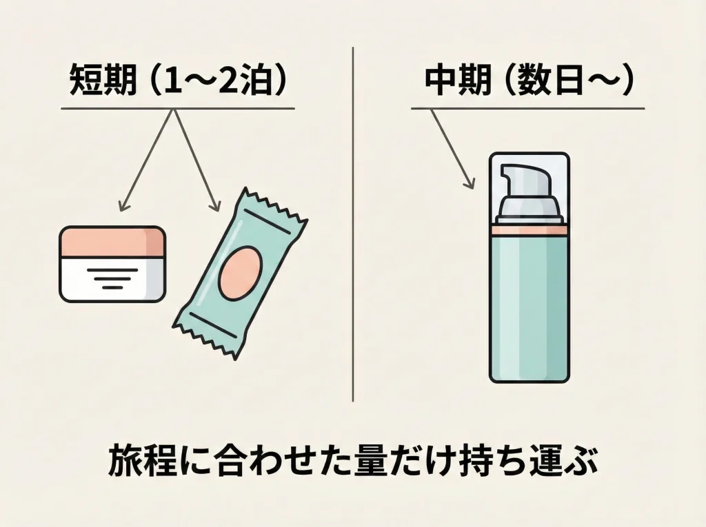 リキッドファンデーションの旅行小分け最適解