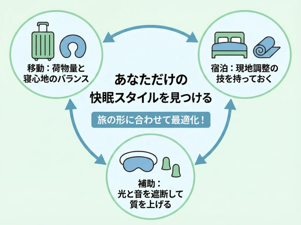 旅行枕持参で快眠のまとめ
