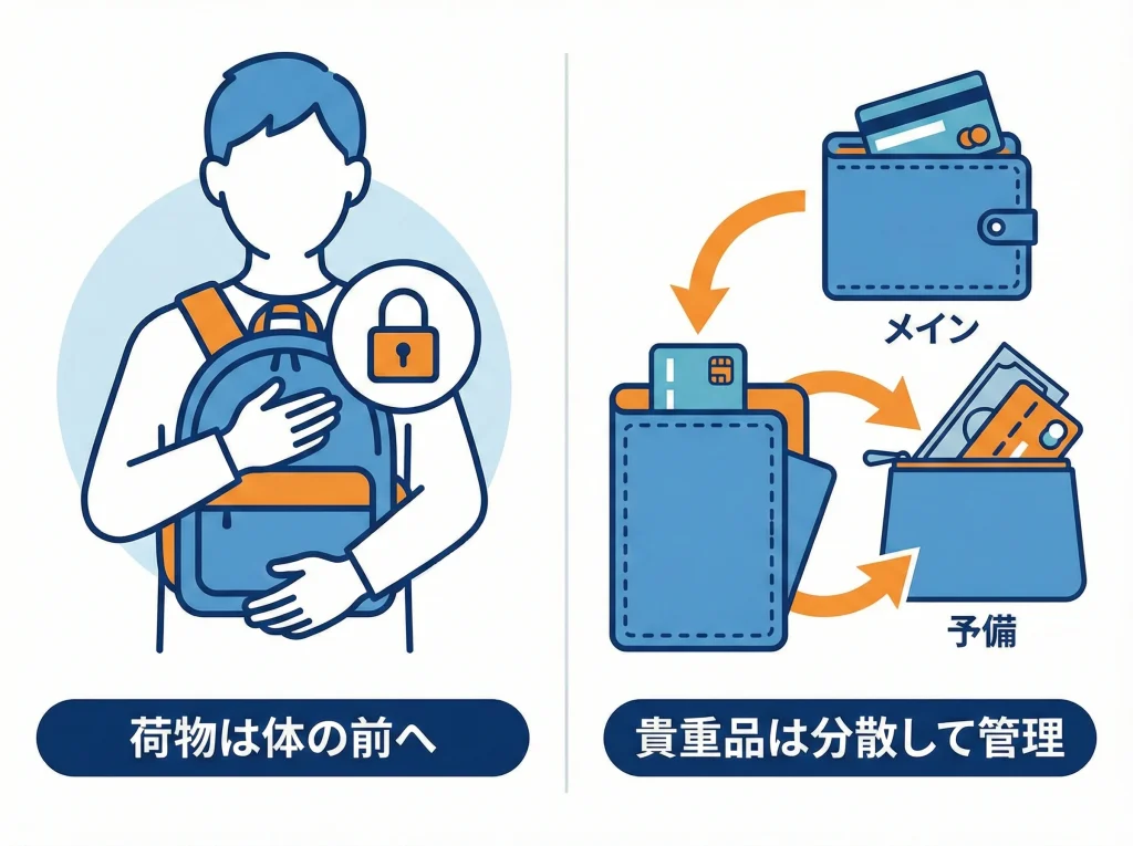 スリ・置き引きの注意点