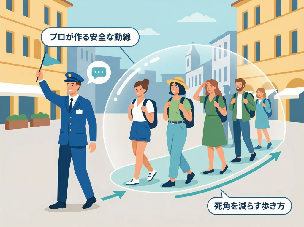 添乗員同行で治安対策